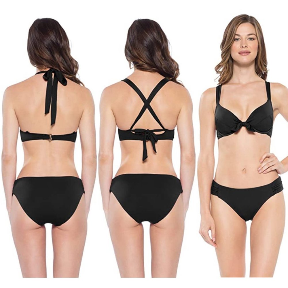 NEW Becca Multi Way Top Bottom 2pc Bikini Set $132 - Picture 10 of 10